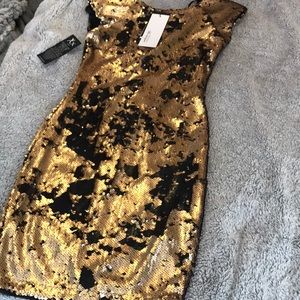Body con 2 way-sequin dress